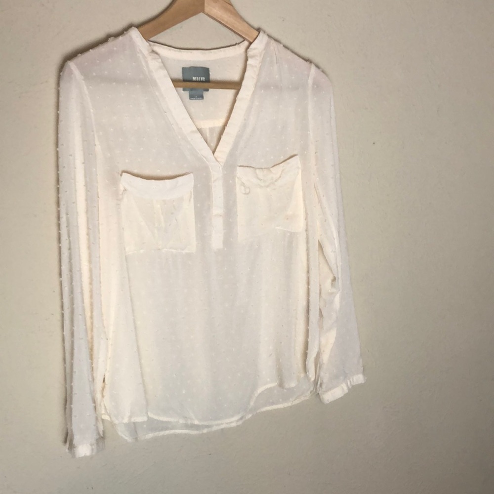 Maeve cream blouse size 4